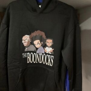 Black Graphic Hoodie - Men's Sweater~